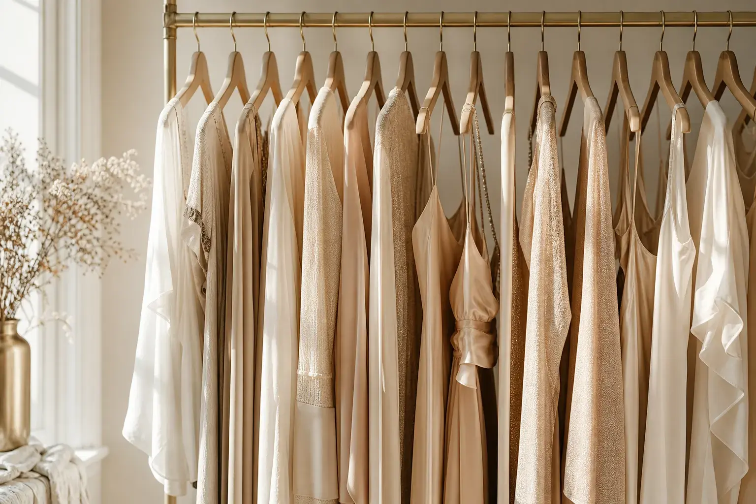 Neutral garments in soft window light for implant sizing metaphor in Beverly Hills Neutral garments in soft window light for implant sizing metaphor in Beverly Hills | SurgiSculpt®