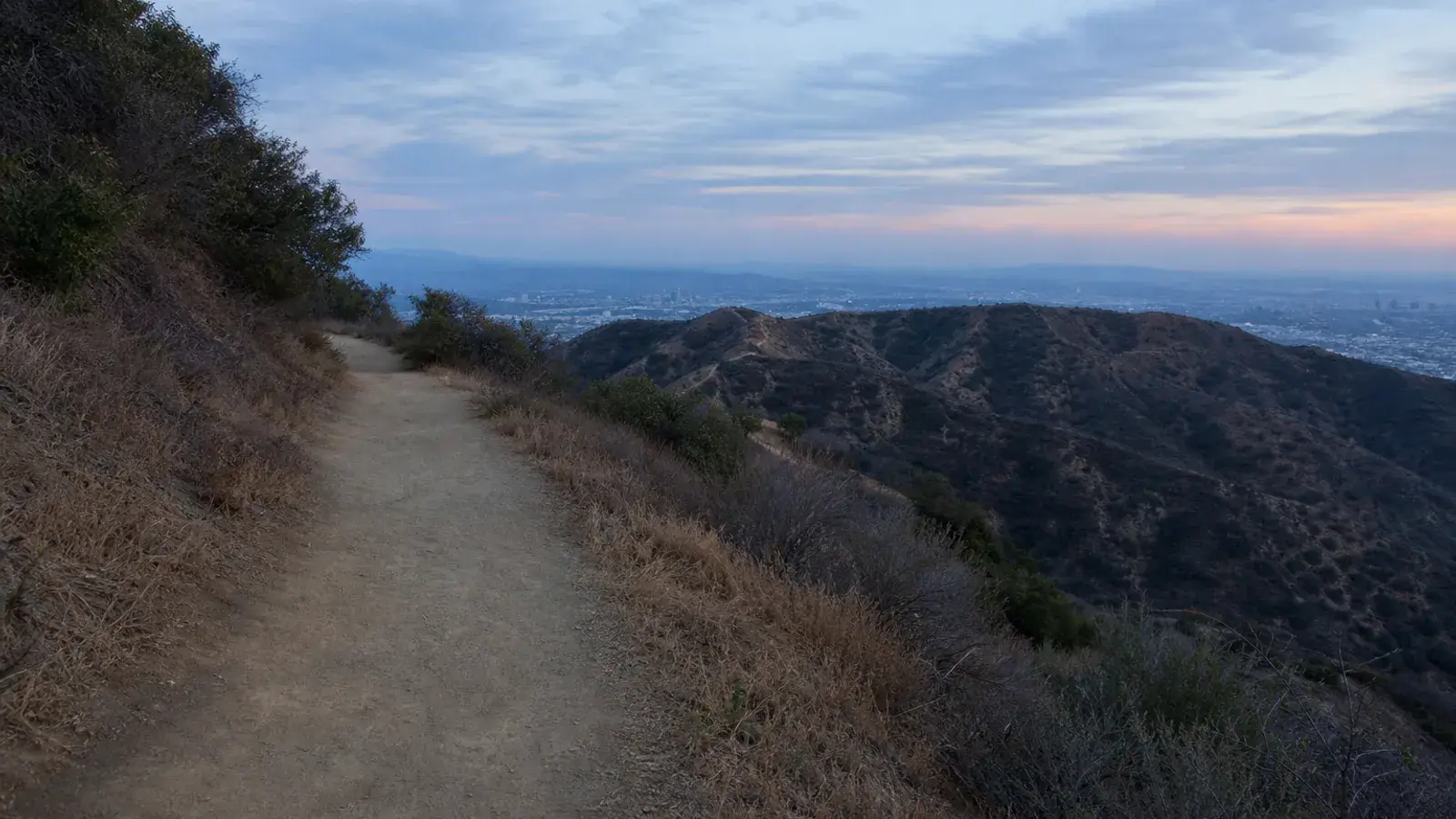 Dawn trail in Verdugo foothills above Burbank — gynecomastia lifestyle fitness context | SurgiSculpt®