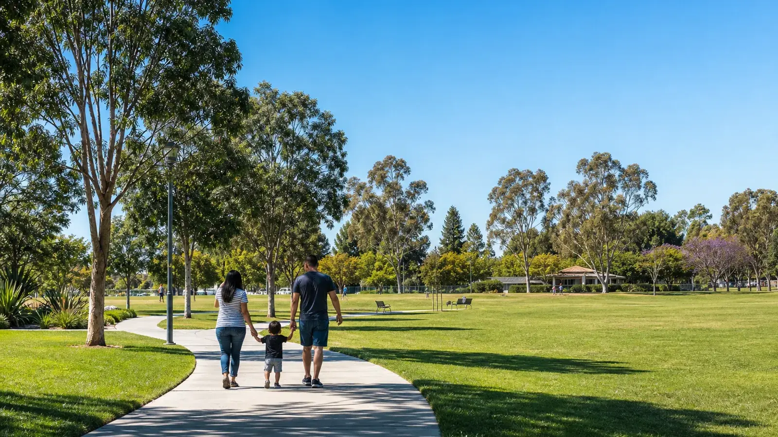Sunny Costa Mesa neighborhood park path for families — mommy makeover context | SurgiSculpt®