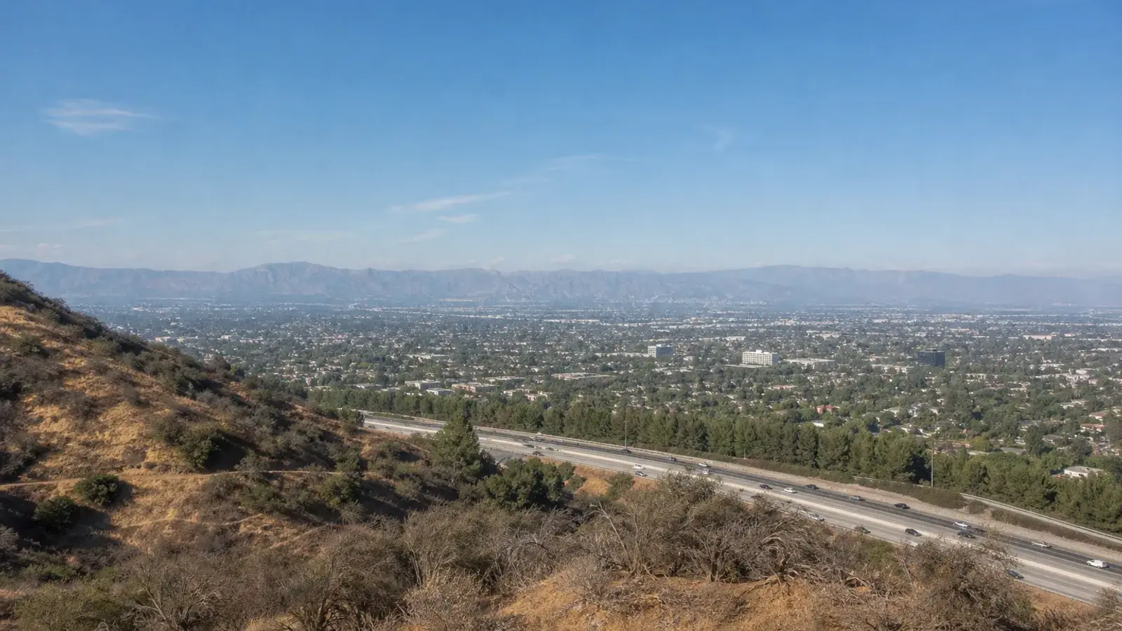 Sepulveda corridor Encino hillside overlook toward Valley basin | SurgiSculpt®
