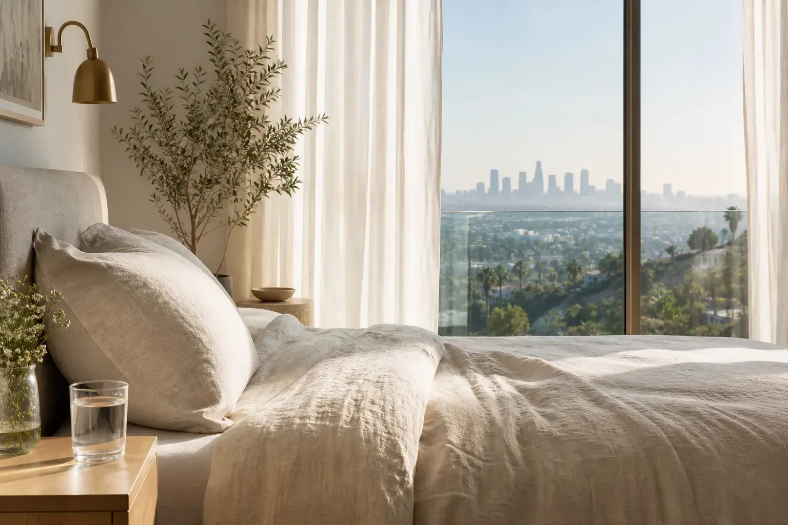 Calm Los Angeles apartment recovery setting after Brazilian Butt Lift | SurgiSculpt®