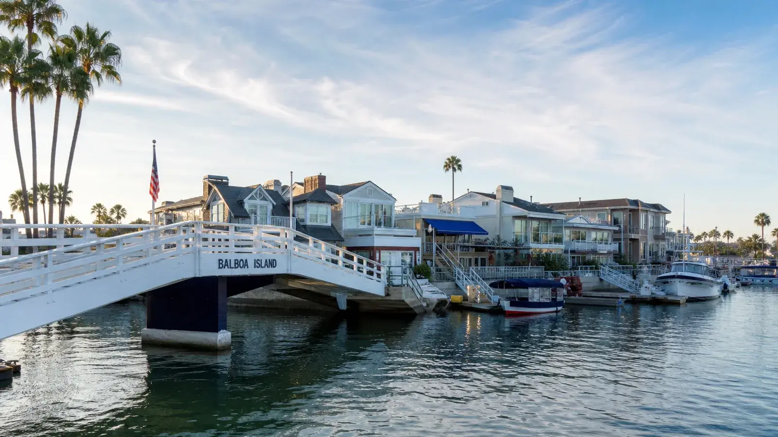 Balboa Island bridge and harbor water morning — tummy tuck Newport Beach lifestyle | SurgiSculpt®