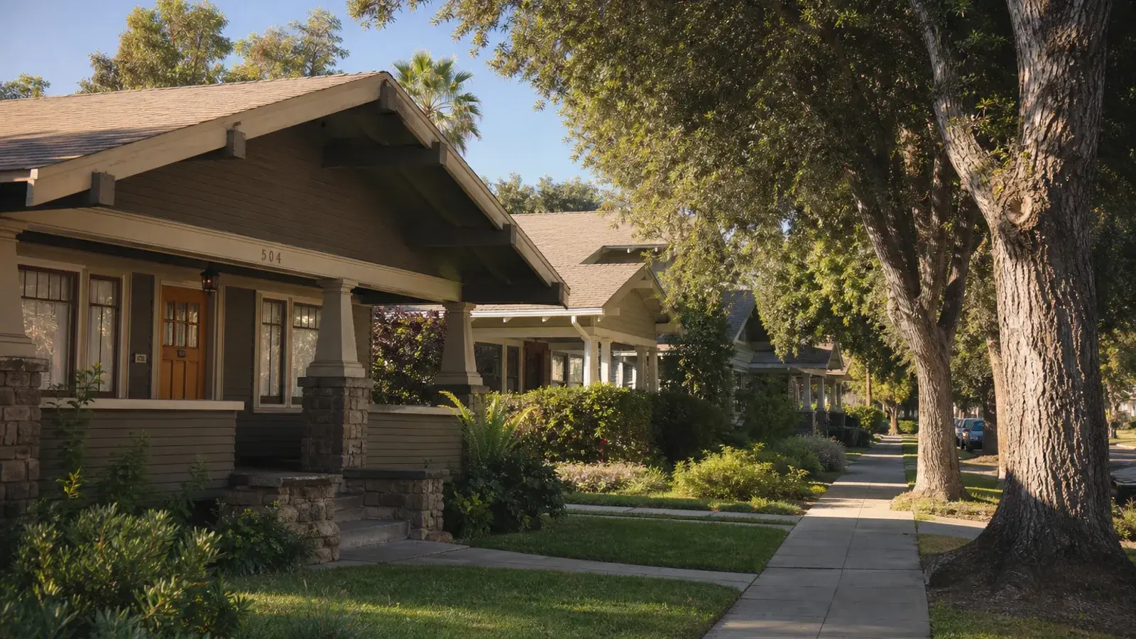French Park historic neighborhood sidewalks under mature trees — BBL lifestyle context | SurgiSculpt®
