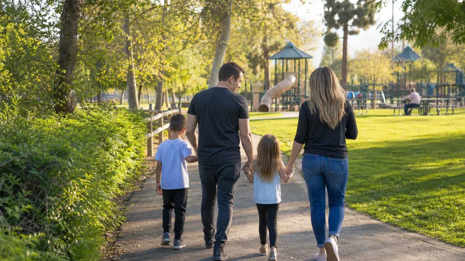 West Valley park playground path outdoors in Woodland Hills — mommy makeover context | SurgiSculpt®