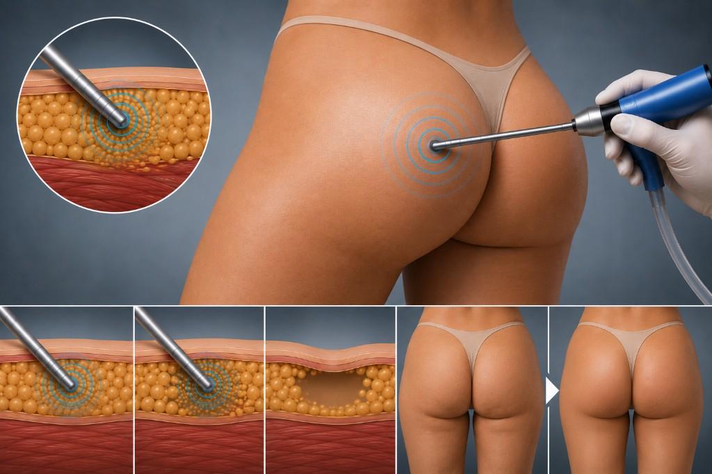 VASER liposuction for Buttock
