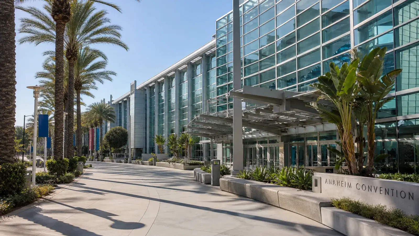 Anaheim convention district outdoor walkway and civic exteriors — breast augmentation context Anaheim convention district outdoor walkway and civic exteriors — breast augmentation context | SurgiSculpt®