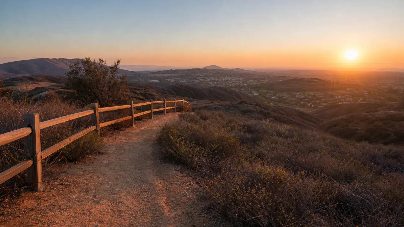 Anaheim Hills trail overlook at dawn — gynecomastia lifestyle Anaheim Hills trail overlook at dawn — gynecomastia lifestyle | SurgiSculpt®