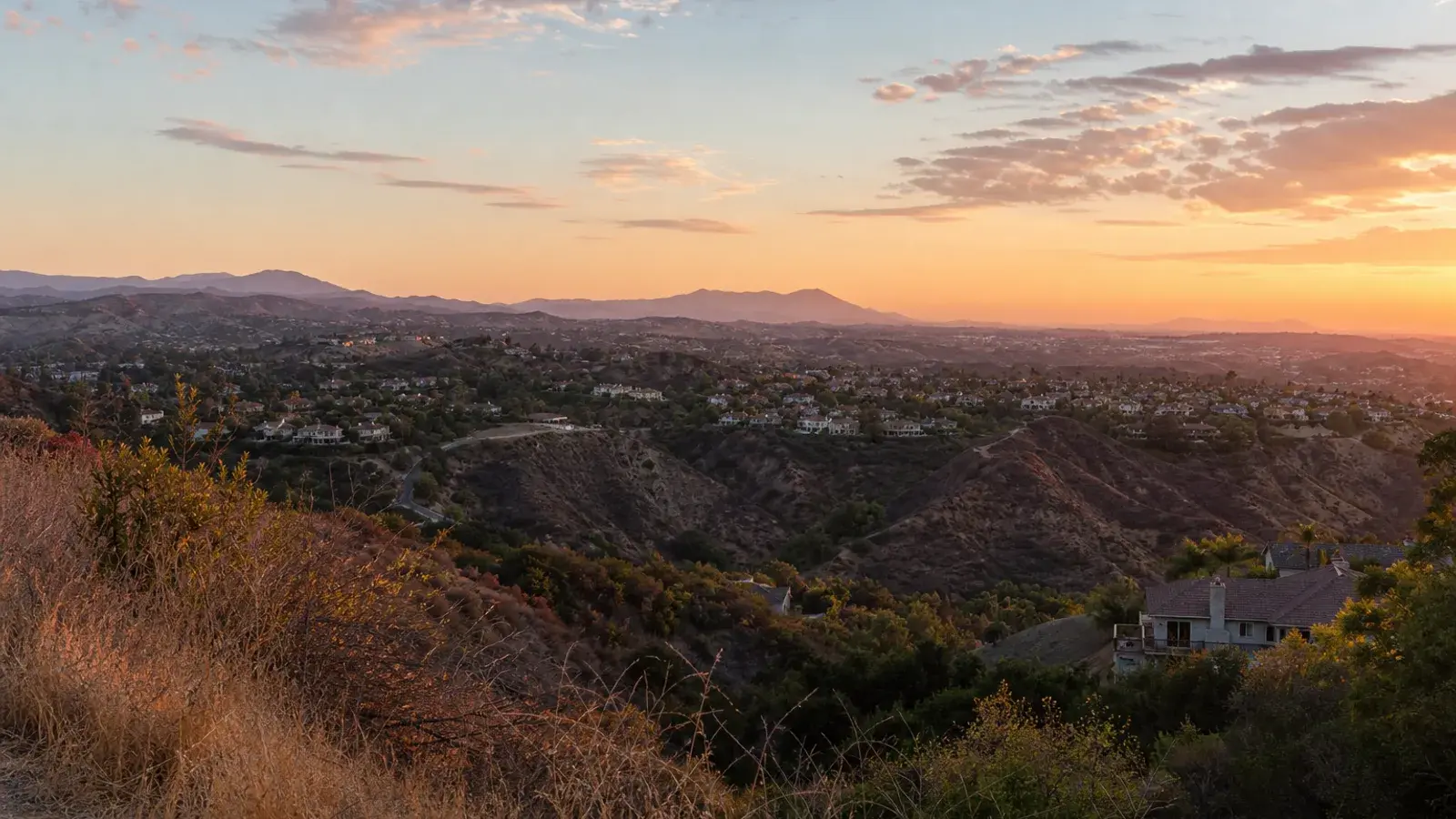 Anaheim Hills residential overlook with canyon views at sunrise — HD lipo lifestyle Anaheim Hills residential overlook with canyon views at sunrise — HD lipo lifestyle | SurgiSculpt®