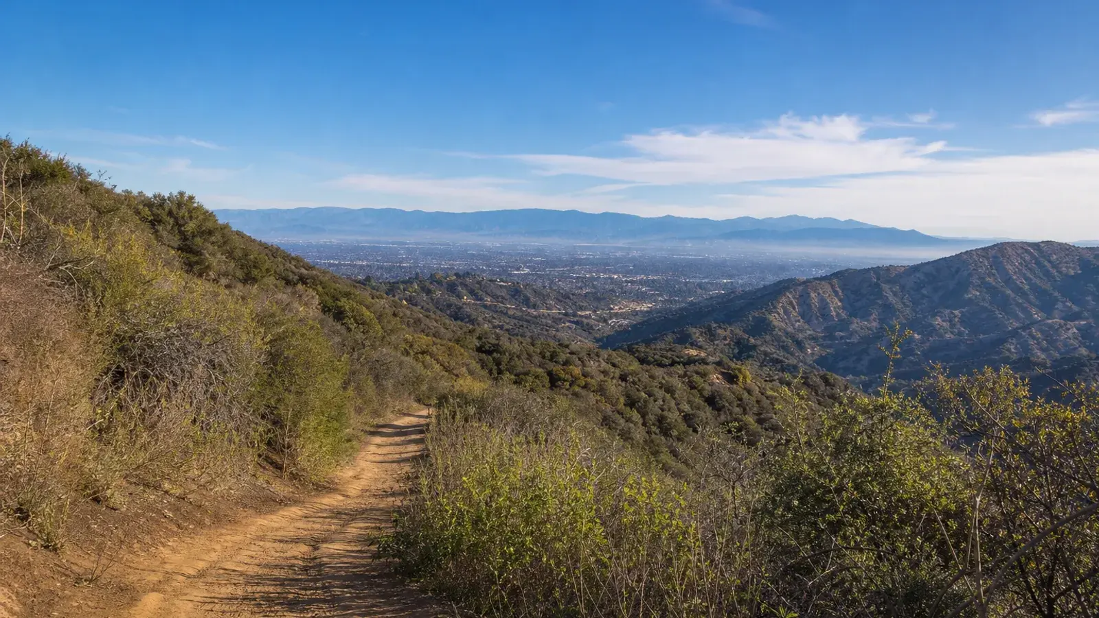 Verdugo Mountains trail above Glendale in morning light — HD lipo patient lifestyle Verdugo Mountains trail above Glendale in morning light — HD lipo patient lifestyle | SurgiSculpt®