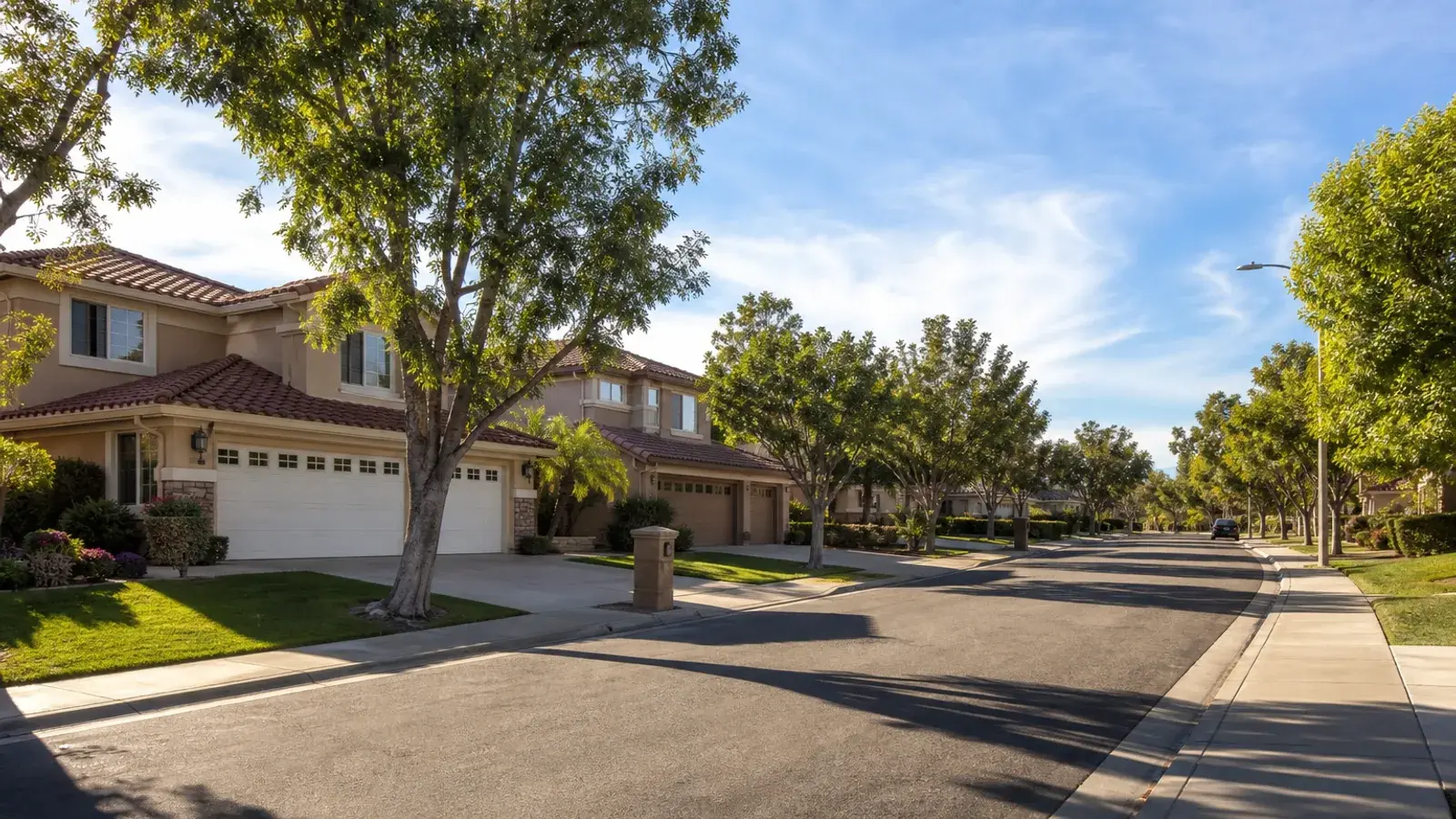 Tree-lined Mission Viejo family neighborhood street — BBL lifestyle context Tree-lined Mission Viejo family neighborhood street — BBL lifestyle context | SurgiSculpt®