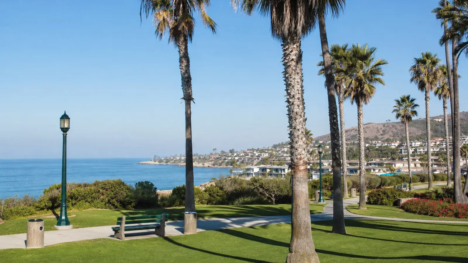 Newport Beach oceanfront park with palms — mommy makeover lifestyle Newport Beach oceanfront park with palms — mommy makeover lifestyle | SurgiSculpt®