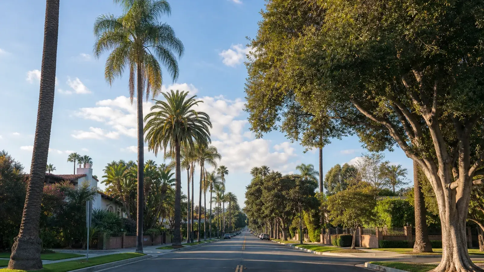 Palm-lined Santa Ana avenue toward historic neighborhood canopy — HD Liposuction context Palm-lined Santa Ana avenue toward historic neighborhood canopy — HD Liposuction context | SurgiSculpt®