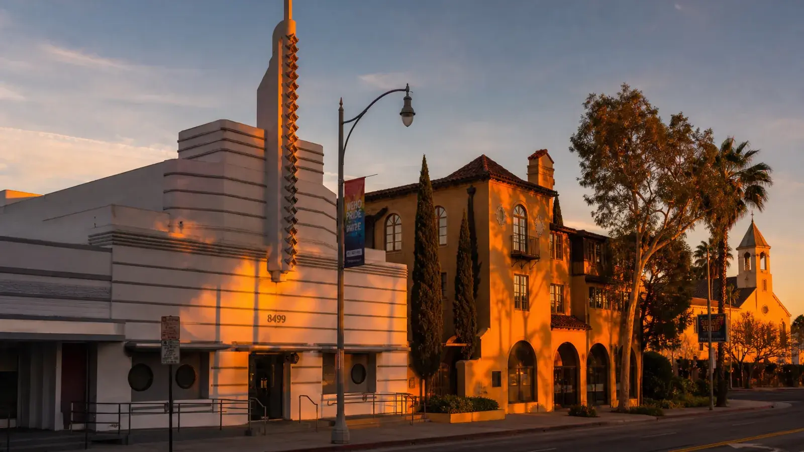 Sunset-lit West Hollywood street architecture for breast augmentation planning mood Sunset-lit West Hollywood street architecture for breast augmentation planning mood | SurgiSculpt®